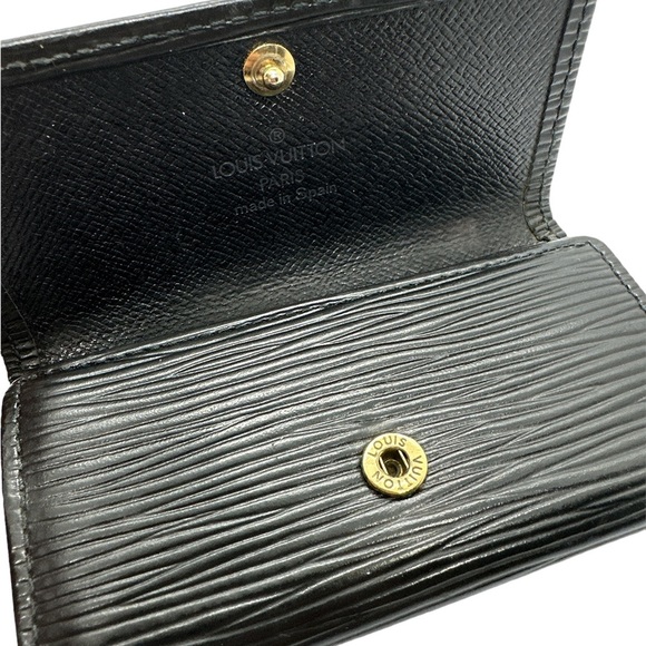 -CA0096 Authentic Louis Vuitton Black Epi Key Holder - Picture 7 of 12